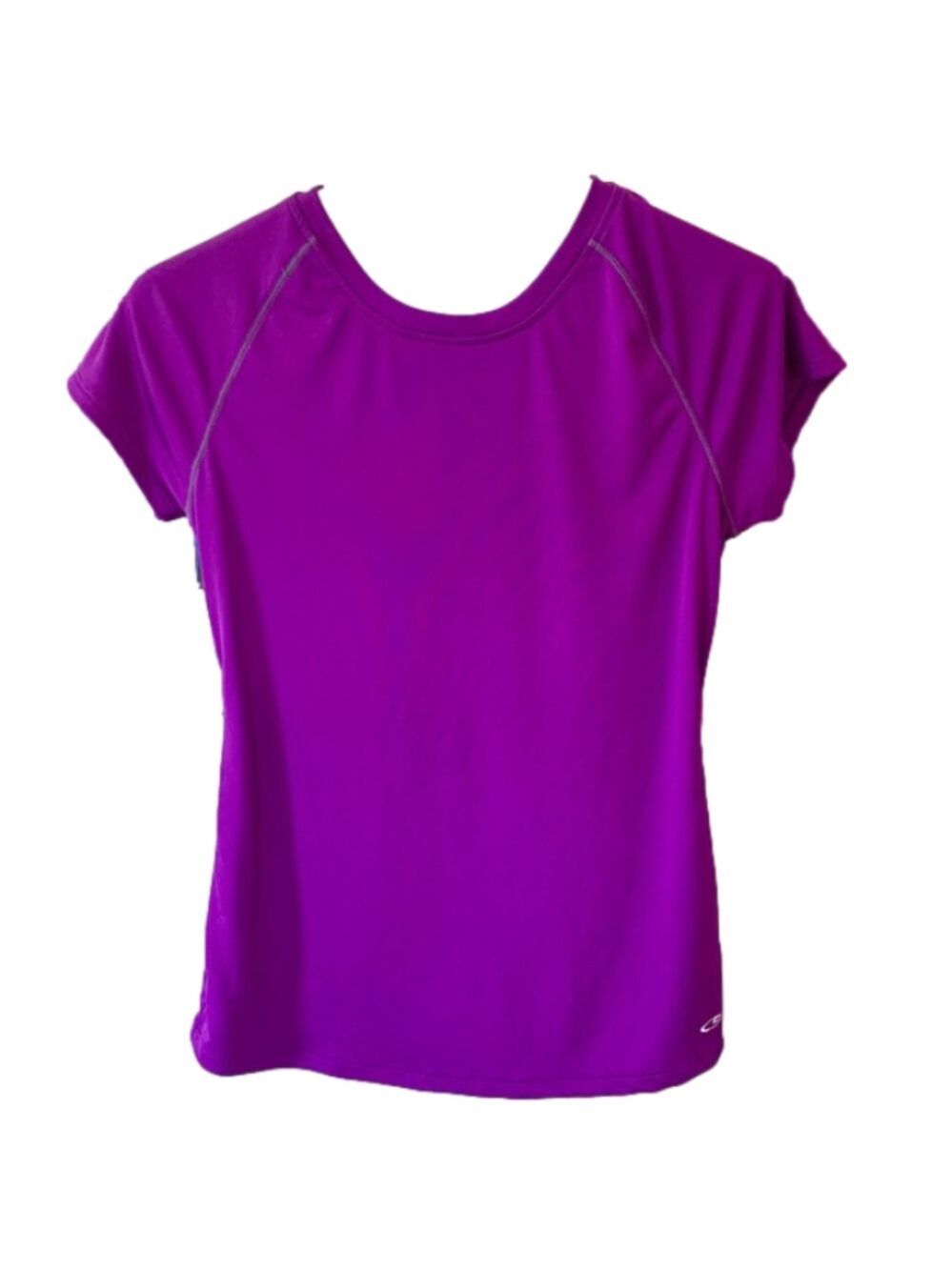 Champion Purple Semi-Fitted DriFit Short Sleeve Shirt - Picture 1 of 2